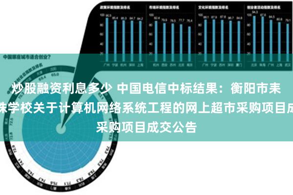 炒股融资利息多少 中国电信中标结果：衡阳市耒阳市特殊学校关于计算机网络系统工程的网上超市采购项目成交公告