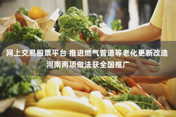 网上交易股票平台 推进燃气管道等老化更新改造 河南两项做法获全国推广