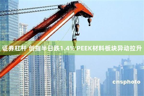 证券杠杆 创指半日跌1.4% PEEK材料板块异动拉升
