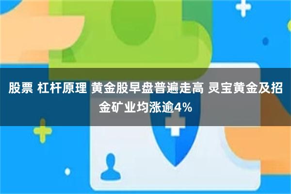 股票 杠杆原理 黄金股早盘普遍走高 灵宝黄金及招金矿业均涨逾4%