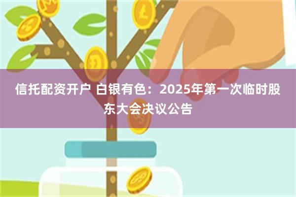 信托配资开户 白银有色：2025年第一次临时股东大会决议公告