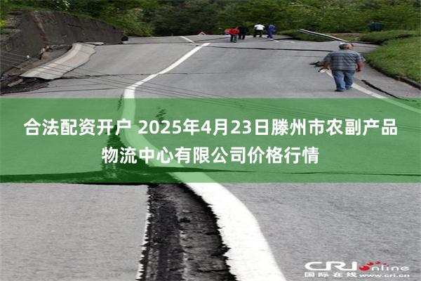合法配资开户 2025年4月23日滕州市农副产品物流中心有限公司价格行情