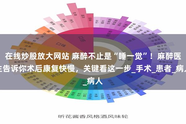 在线炒股放大网站 麻醉不止是“睡一觉”！麻醉医生告诉你术后康复快慢，关键看这一步_手术_患者_病人