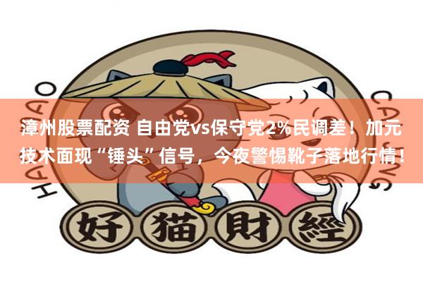 漳州股票配资 自由党vs保守党2%民调差！加元技术面现“锤头”信号，今夜警惕靴子落地行情！