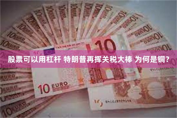 股票可以用杠杆 特朗普再挥关税大棒 为何是铜？