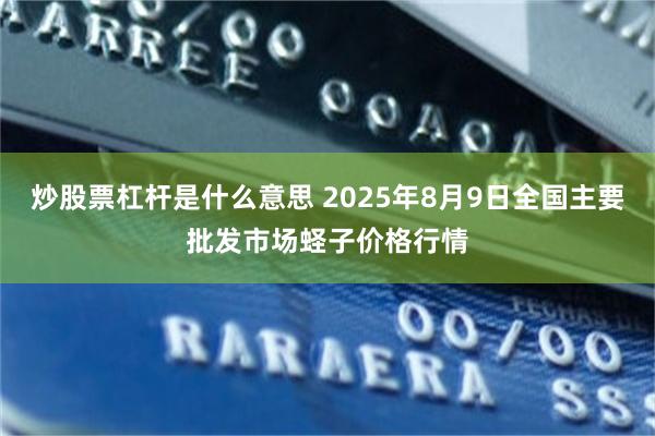 炒股票杠杆是什么意思 2025年8月9日全国主要批发市场蛏子价格行情