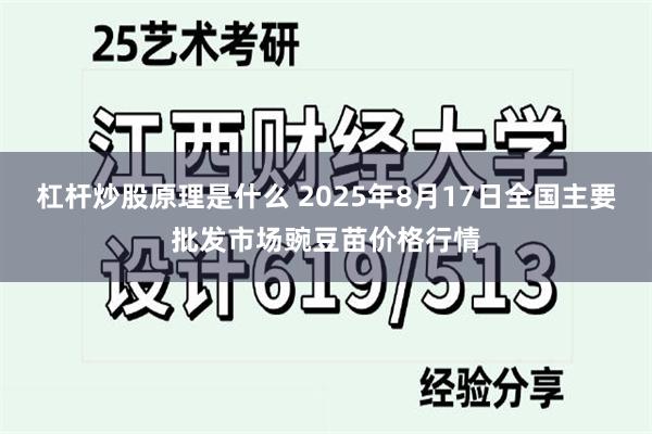 杠杆炒股原理是什么 2025年8月17日全国主要批发市场豌豆苗价格行情